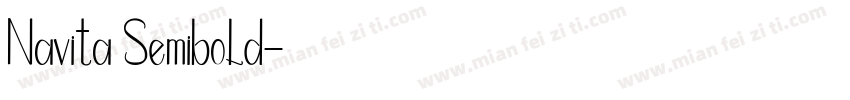 Navita Semibold字体转换